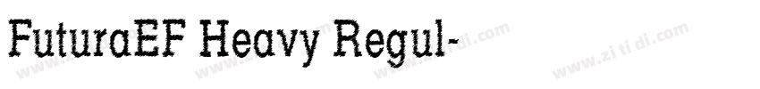 FuturaEF Heavy Regul字体转换